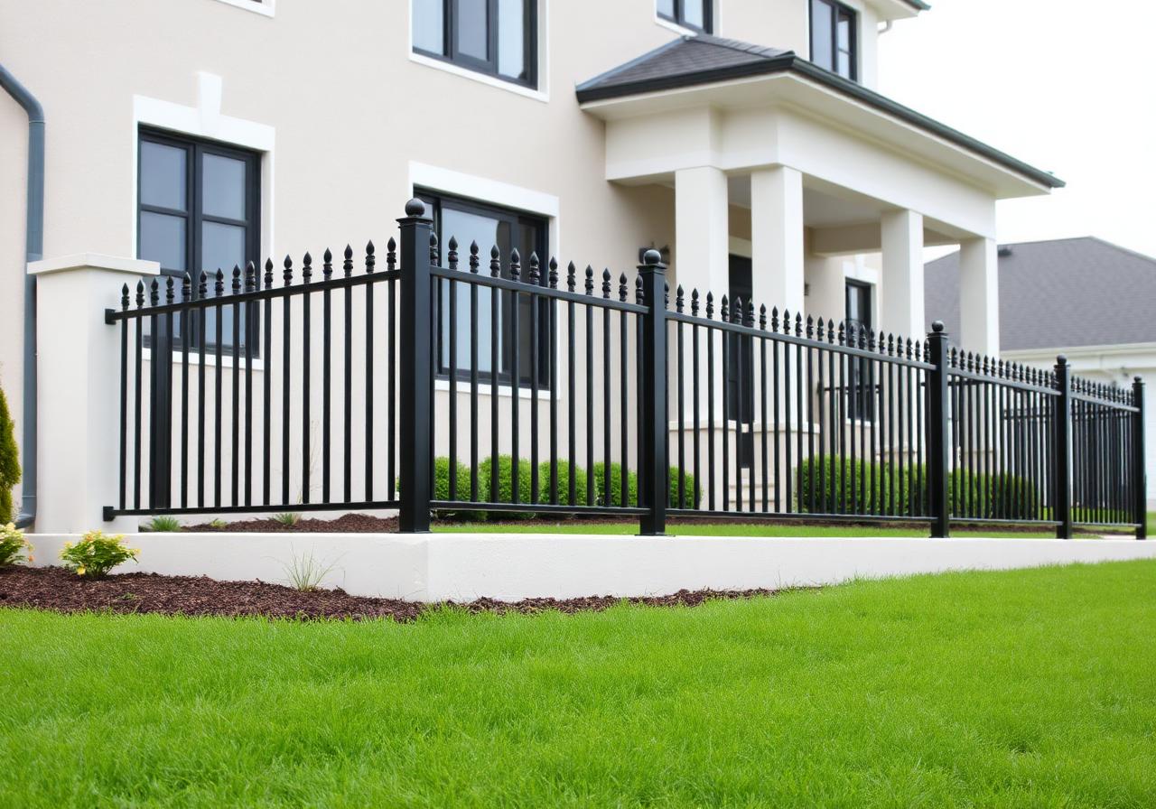 Aluminum Fence installation in South Florida