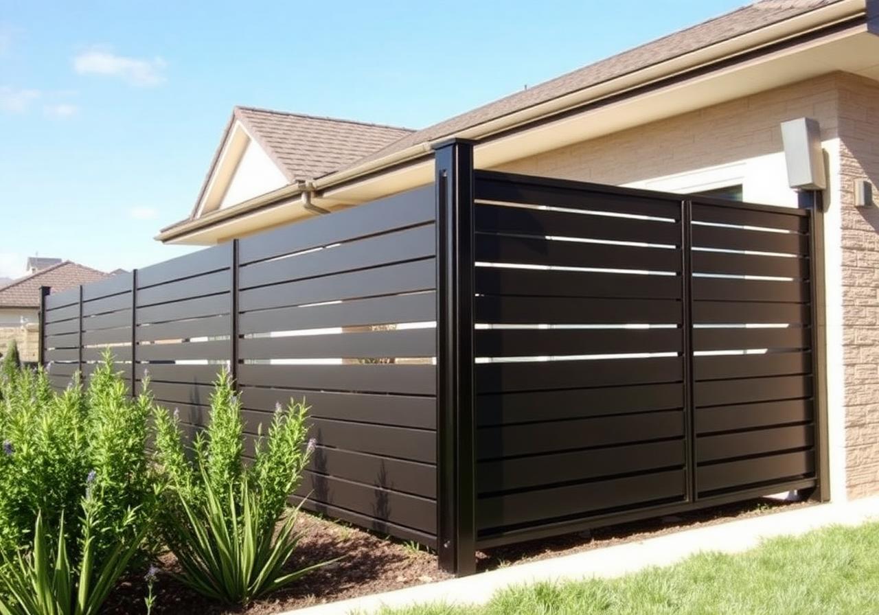 Steel Panel Fence (Dura Fence) installation in South Florida